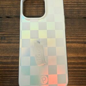 Loopy Pearl Checkered Phone Case - iPhone 14 Pro Max